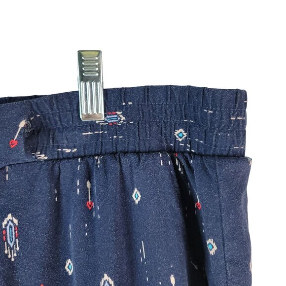 Torrid Arrow Challis Jogger Pant Blue 3X Pull On Pockets Tapered Ruched Lounge - Picture 5 of 11